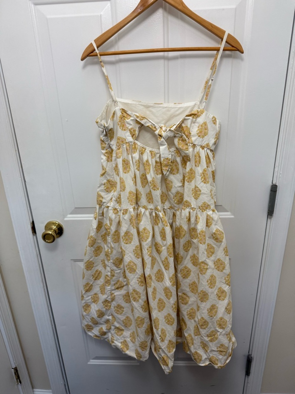 J.crew White Floral Tiered Tie Back Sleeveless Midi Dress Size 4 - Picture 5 of 7